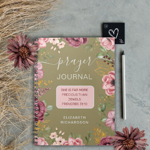 Spruche 31 Olivenblüten-Gebetsjournal-Notizbuch Notizblock