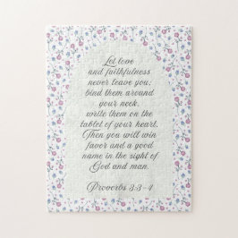 Sprüche 3:3–4 Florale Schriftstelle
