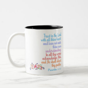 Sprüche Bibelvers Zweifarbige Tasse
