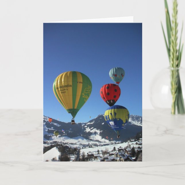 sprudelnde Wünsche Feiertagskarte (Vorderseite)