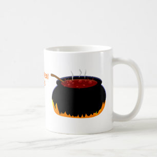 Sprudelnder Hexe-Kessel-Spaß Halloween Kaffeetasse