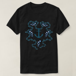Sprudelndes Wasser Kette und Anker T-Shirt