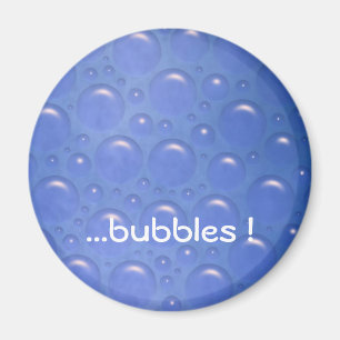 sprudelt der blaue runde Magnet