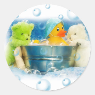 Sprudelt Teddybären Runder Aufkleber