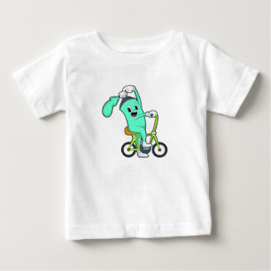 Sprühdose mit Fahrrad Baby T-shirt