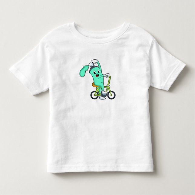 Sprühdose mit Fahrrad Kleinkind T-shirt (Vorderseite)