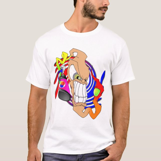 Sprühfarbe kann bling Zuhälter des T-Shirt (Vorderseite)