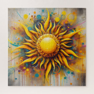 Sprühfarbe Sonne
