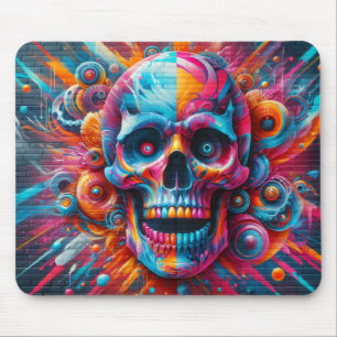 Sprühfarben-Schädel Mousepad