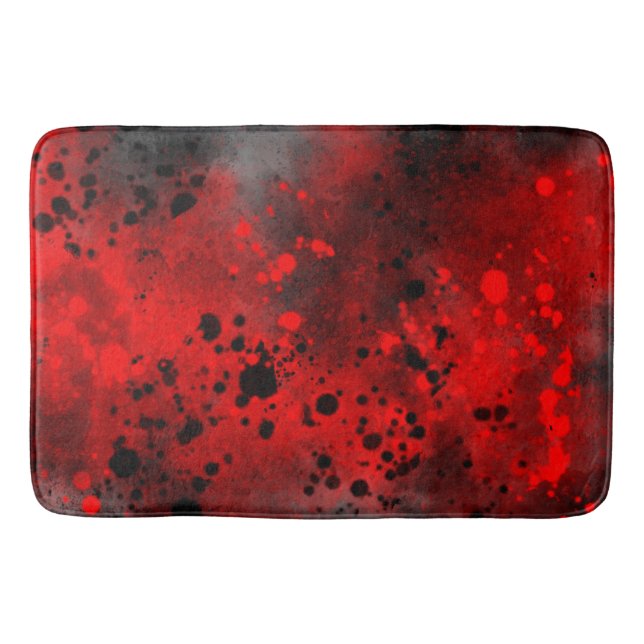 Sprühfarbiger Spritzer-Effekt Bath Mat Badematte (Vorderseite)
