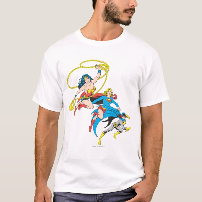 Sprung der Superhelden T-Shirt (Vorderseite)