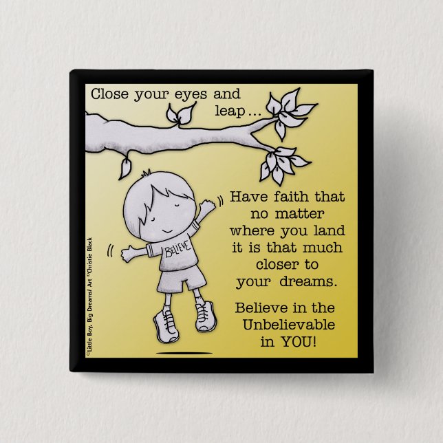 Sprung des Glaubens Button (Vorderseite)