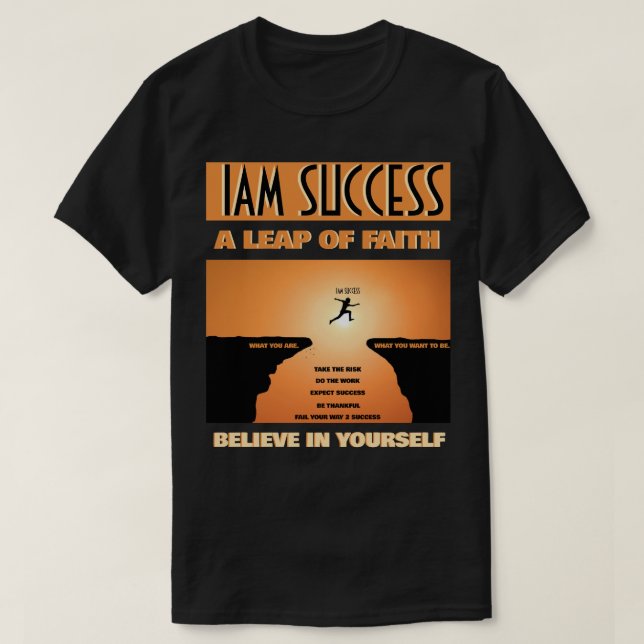 SPRUNG DES GLAUBENS T-Shirt (Design vorne)