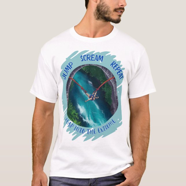Sprung in den Extreme Bungee Jump T-Shirt (Vorderseite)