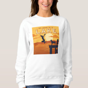 Sprung in den See Sweatshirt
