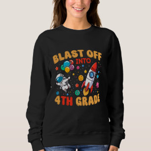 Sprung in den Weltraum der vierten Klasse Sweatshirt