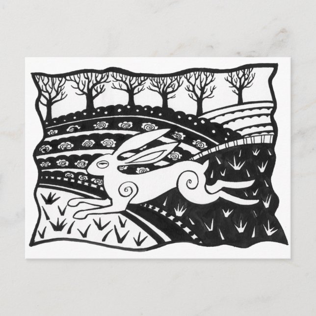 Sprung Postkarte (Vorderseite)