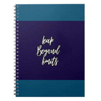 Sprung über Grenzen hinaus Notizblock