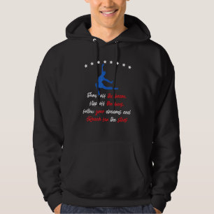 Sprung vom Ball Drehend von den Bars Workout Gymna Hoodie
