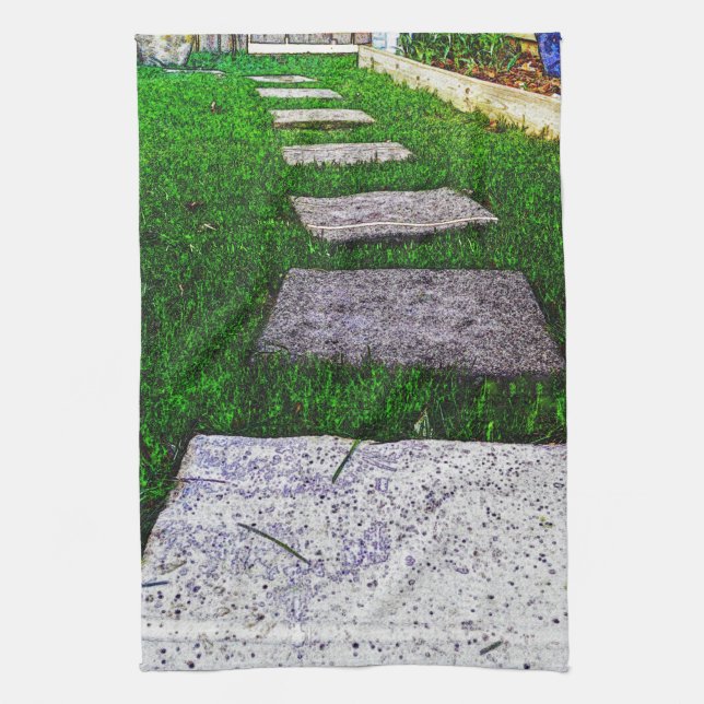 Sprungbrett durch Shirley Taylor Geschirrtuch (Vertikal)