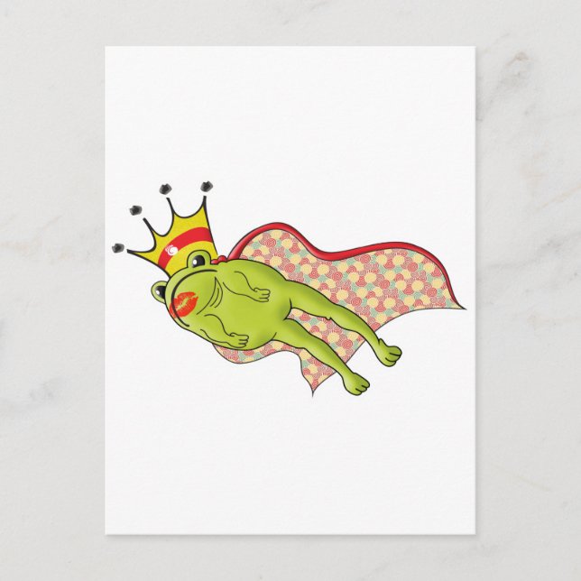 Sprungfarbe des Froschprinzes Postkarte (Vorderseite)
