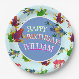 Sprungfrösche tropisch pappteller