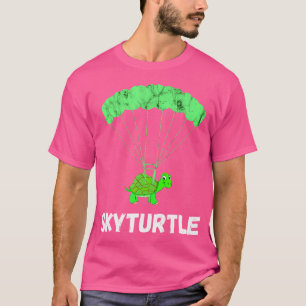 Sprunghüpfer-Schildkröte Fallschirmspringen Lustig T-Shirt