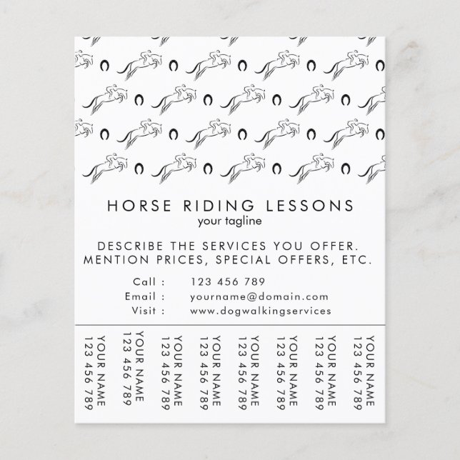 Sprungpferd | Reiten | Pferdetrainer Flyer (Vorne)