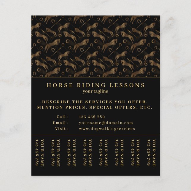 Sprungpferd | Reiten | Pferdetrainer Flyer (Vorne)