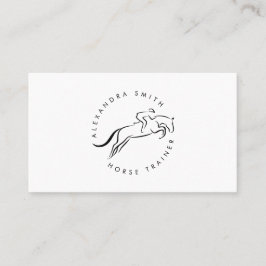 Sprungpferd | Reiten | Pferdetrainer Visitenkarte