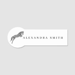 Sprungpferd Scribble Horse Pferdetrainer Namensschild