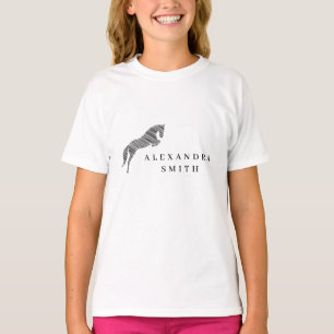 Sprungpferd   Scribble Horse   Pferdetrainer T-Shirt
