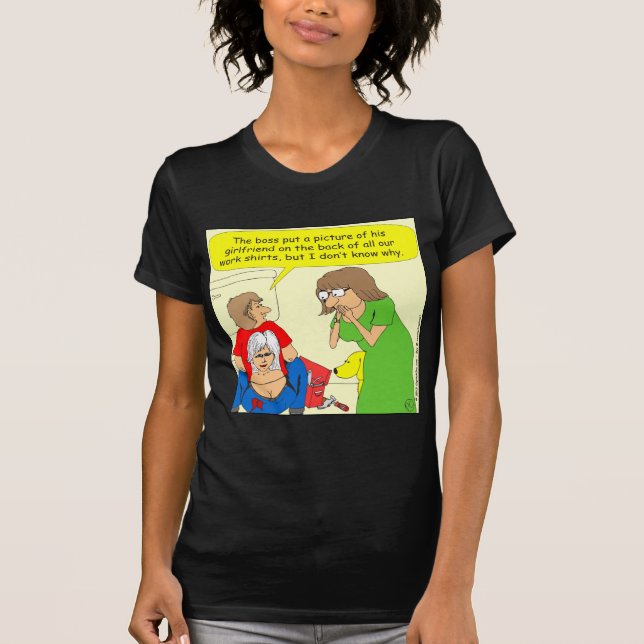 Sprungs-Shirt-Cartoon mit 434 Hintern T-Shirt (Vorderseite)