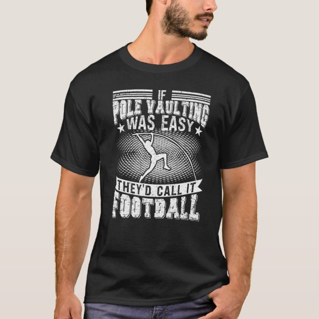 Sprungspur für Pole Vaulings und Feldgrubenspringe T-Shirt (Vorderseite)