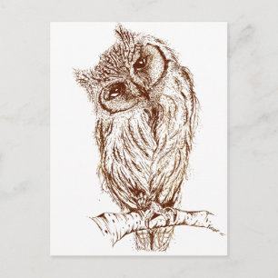 Spsk owl by Inkspot Postkarte