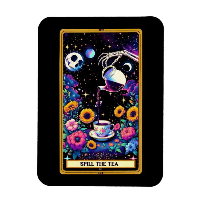 Spucken des Tee-Tarot-Kartenmagneten Magnet (Vertikal)