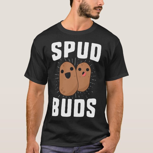 Spud Buds Funny Potato T-Shirt Friend Team Vegetab (Vorderseite)