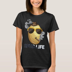 Spud Life Hipster Kartoffel Vegan Vegetarisch T-Shirt