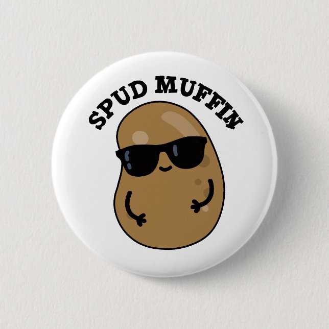 Spud Muffin Niedlich Potato Puppe Button (Vorderseite)