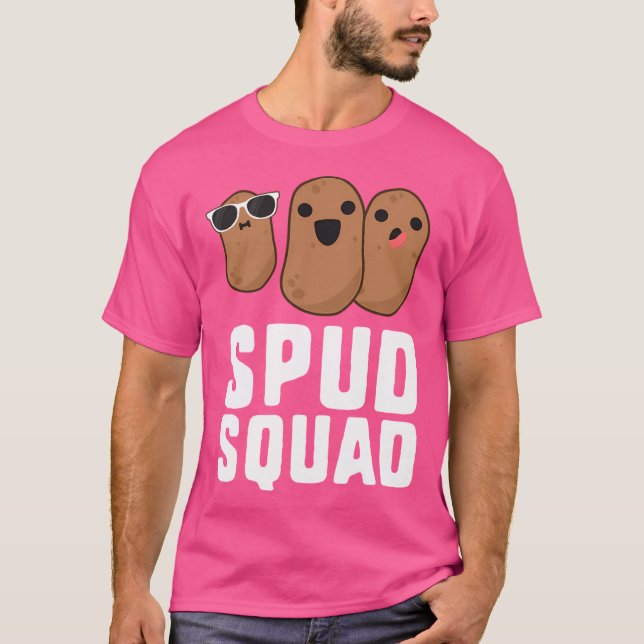 Spud Squad Funny Potato Friend Team Gemüse T-Shirt (Vorderseite)