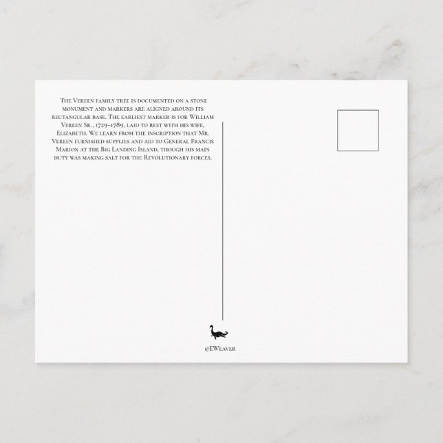 Spuk Angel Statue Postcard Postkarte (Rückseite)