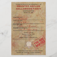 Spuk Asyl-Halloween-Party