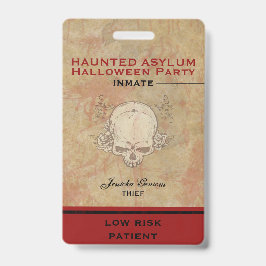 Spuk Asyl - Halloween-Party - Infamie 2 Ausweis