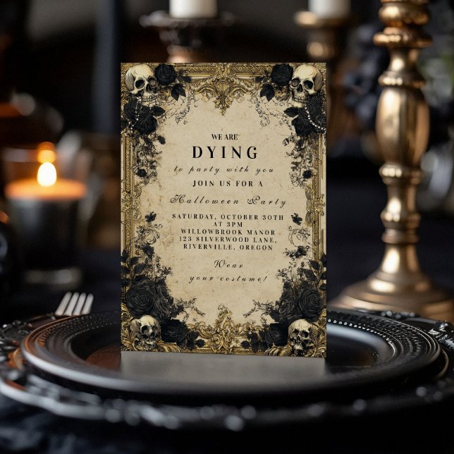 Spuk barocke gotische Halloween-Ansammlung Einladung (Von Creator hochgeladen)