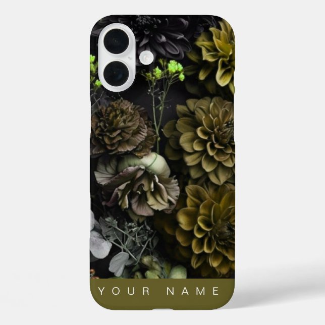 Spuk Blooms Antike iPhone 16 Plus Hülle (Rückseite)