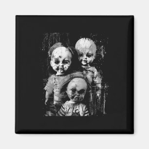 Spuk Creepy Doll Horror Tower Halloween Goth Alt Magnet