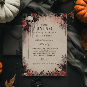 Spuk Crimson-Rose Halloween Night Einladung