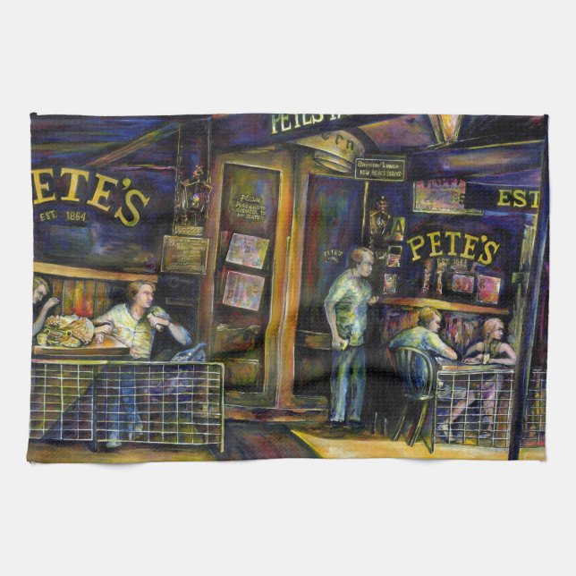 Spuk durch die amorphe Form der Schatten Geschirrtuch (Horizontal)