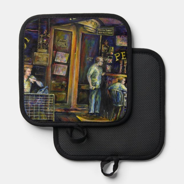 Spuk durch die amorphe Form der Schatten Topflappen (Vorderseite/Rückseite)