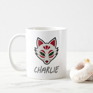 Spuk Fox Mask - Personalisiert Kaffeetasse